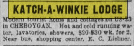 Katch-A-Winkie Lodge, Cabins - July 1942 Ad (newer photo)
